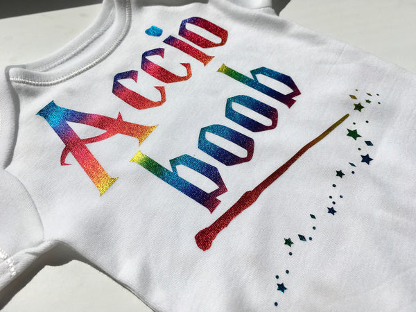 Accio Boob in Rainbow Vest
