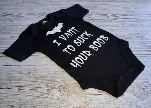 I Vant to Suck Your Boob Vest - Halloween Outfit