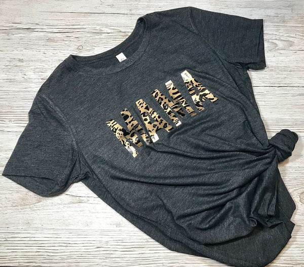 Leopard Print Mama T-Shirt