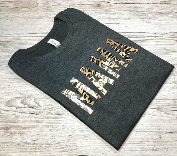 Leopard Print Mama T-Shirt