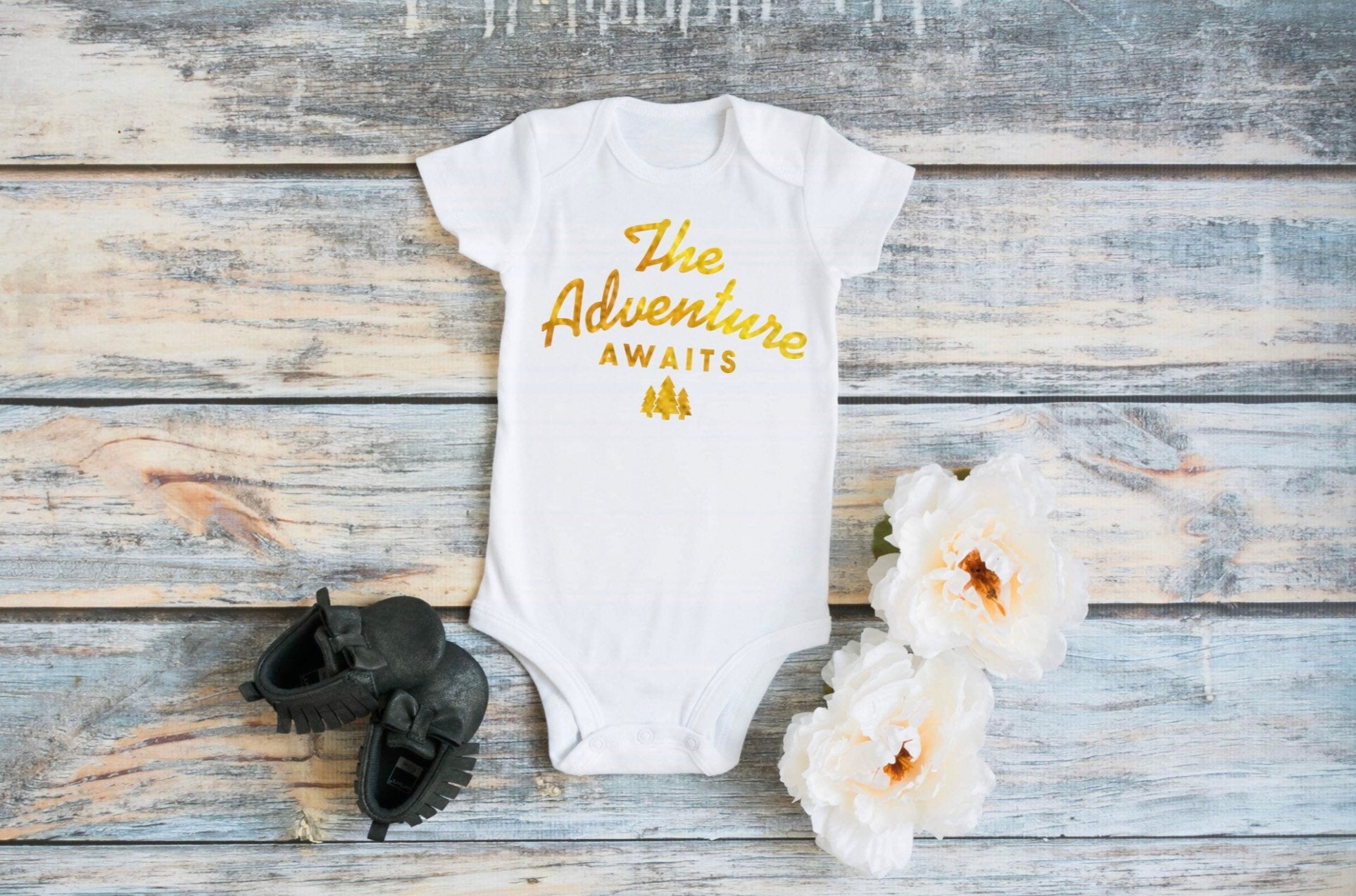Adventure Awaits New Baby Vest
